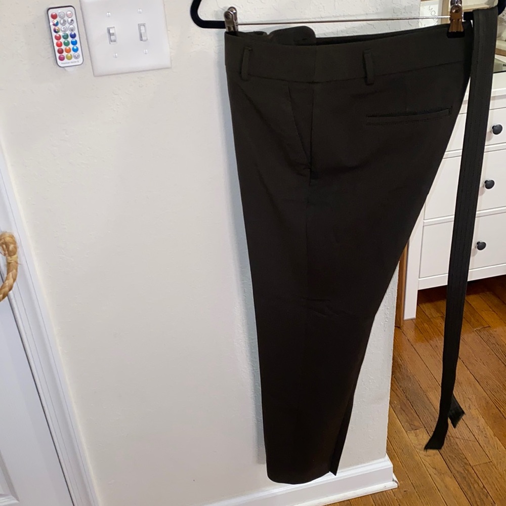 Women’s Loft Marisa Dark Green Belted Pants in Size 10T